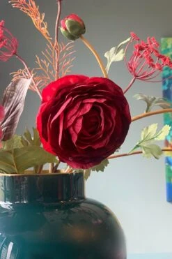 Round Metal Vase Dark Green 25 Cm -Chic Nest Deals Store 02 07 1