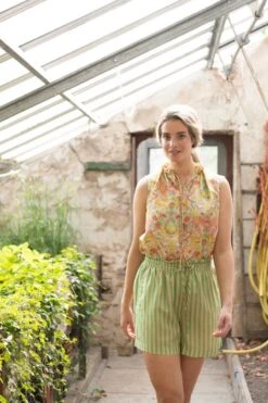 Shorts Sumo Stripe Green -Chic Nest Deals Store 0835 pip homewear 0185 lowres 1 1