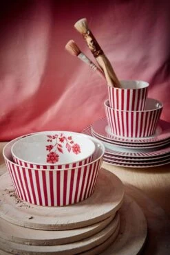 Royal Stripes Bowl Dark Pink 12cm 13 Royal Stripes Bowl Dark Pink 12cm -Chic Nest Deals Store 220608 pip haarlem2636 hr lr 1