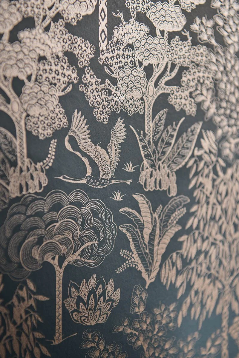 Pip Studio Origami Tree Non-Woven Wallpaper Dark Blue/Rosegold 2 Pip Studio Origami Tree Non-Woven Wallpaper Dark Blue/Rosegold - Image 2