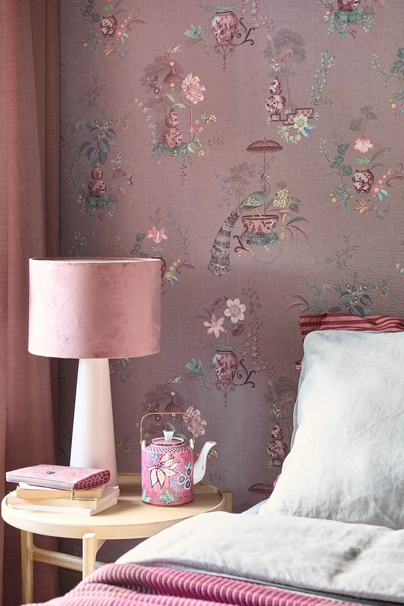 Pip Studio Chinese Porcelain Vinyl Wallpaper Mauve 1 Pip Studio Chinese Porcelain Vinyl Wallpaper Mauve
