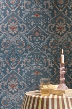 Pip Studio Saluti Vinyl Wallpaper Denim Blue -Chic Nest Deals Store 333151 saluti denim blue 03 hr lr