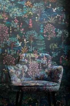 Pip Studio Pip Garden Infinito Wallpower Dark Blue -Chic Nest Deals Store 333161 pip garden dark blue chair hr lr