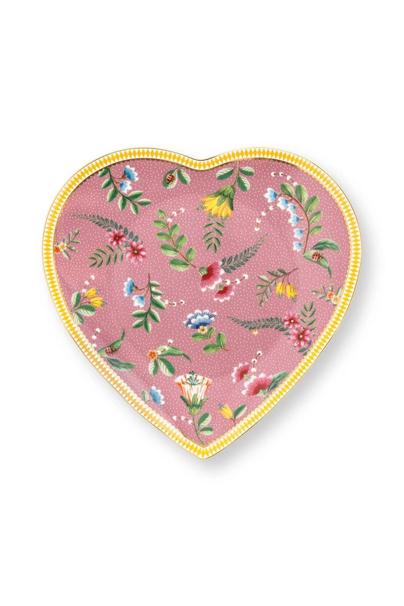 La Majorelle Set/2 Heart Shape Plates Pink 3 La Majorelle Set/2 Heart Shape Plates Pink - Image 3