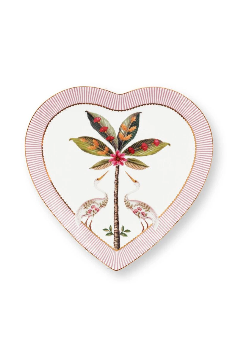 La Majorelle Set/2 Heart Shape Plates Pink 5 La Majorelle Set/2 Heart Shape Plates Pink - Image 5