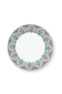 Flower Festival Set/4 Breakfast Plates Light Blue 21cm -Chic Nest Deals Store 51.001.285 1