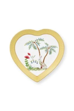 La Majorelle Set/2 Heart Shape Plates Yellow -Chic Nest Deals Store 51.001.342 02 1
