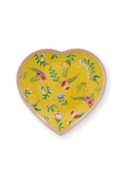 La Majorelle Set/2 Heart Shape Plates Yellow -Chic Nest Deals Store 51.001.342 03 1