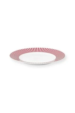 Royal Stripes Breakfast Plate Dark Pink 21cm -Chic Nest Deals Store 51.001.345 01