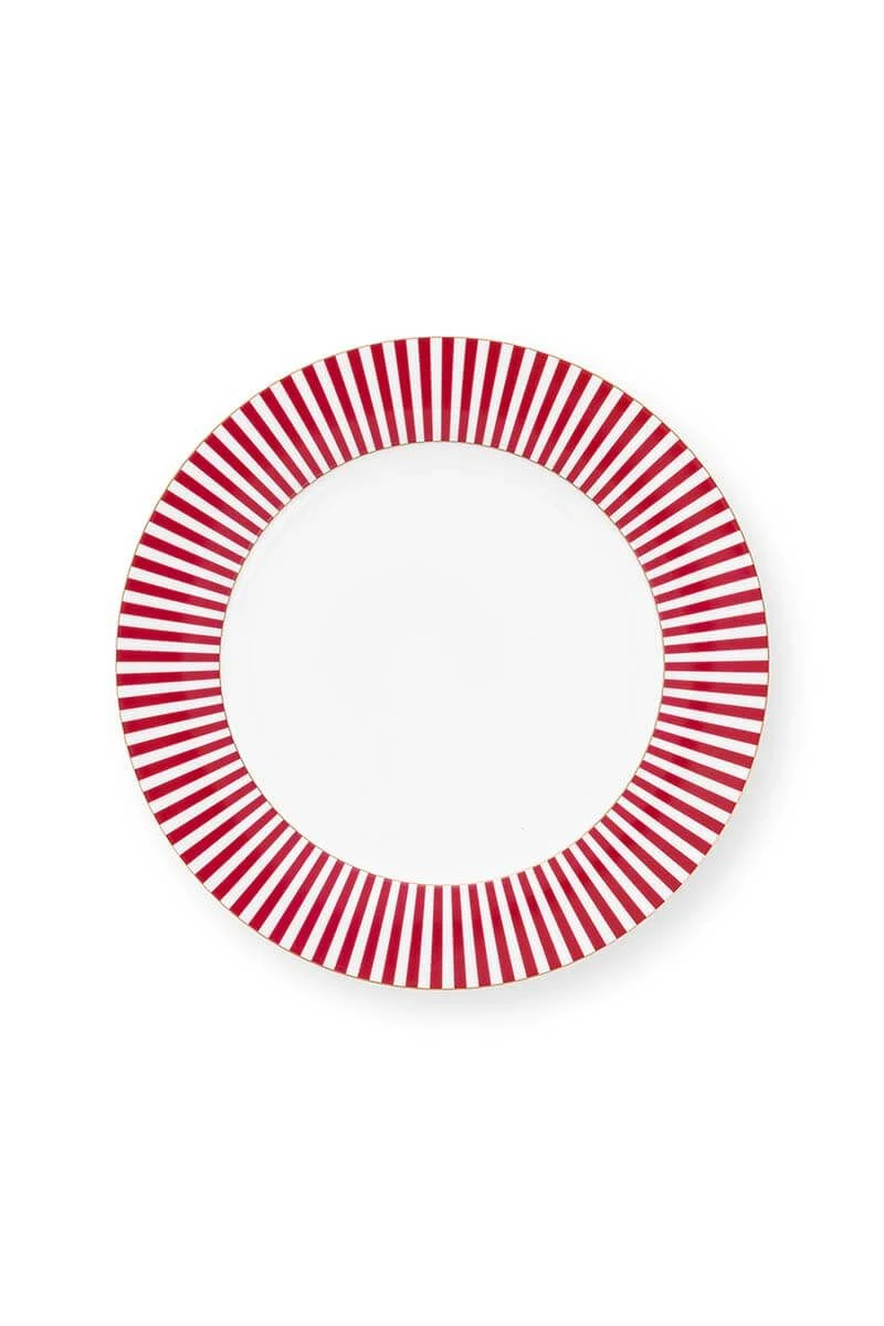 Royal Stripes Dinner Plate Dark Pink 26.5cm 1 Royal Stripes Dinner Plate Dark Pink 26.5cm