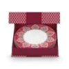 Flower Festival Set/4 Breakfast Plates Dark Pink 21cm