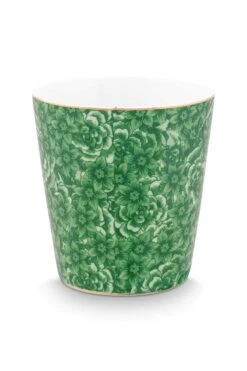Royal Stripes Mug Flower & Tea Tip Green -Chic Nest Deals Store 51.002.433 05 lr