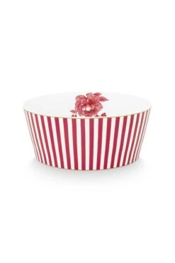 Royal Stripes Bowl Dark Pink 15cm