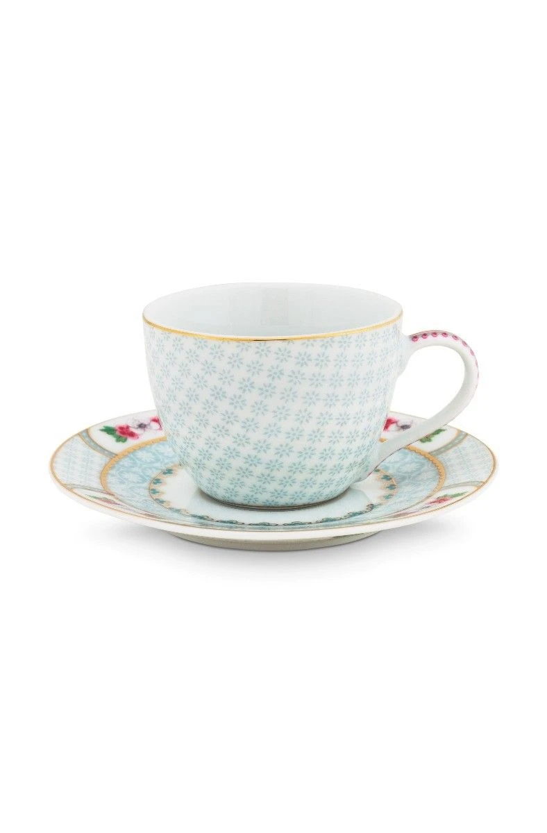 Blushing Birds Espresso Cup & Saucer White 1 Blushing Birds Espresso Cup & Saucer White