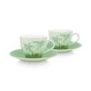Jolie Set/2 Espresso Cup & Saucer Green