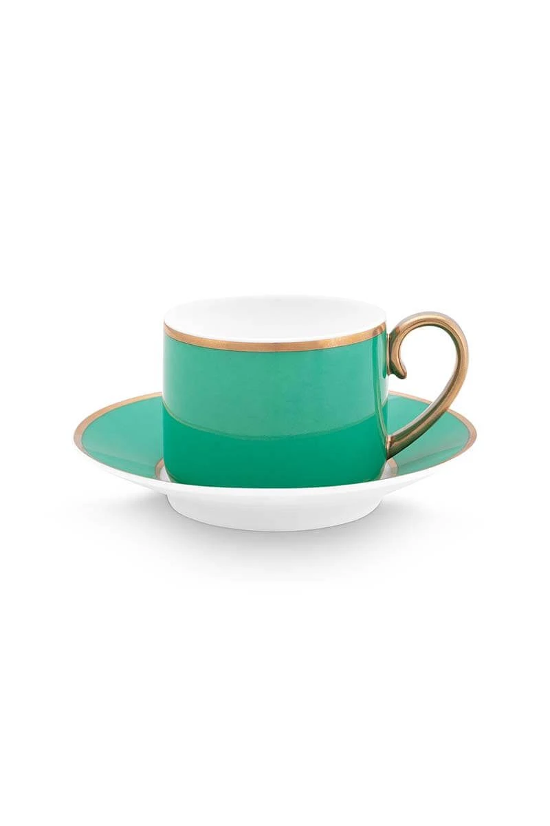 Pip Chique Espresso Cup & Saucer Green 1 Pip Chique Espresso Cup & Saucer Green
