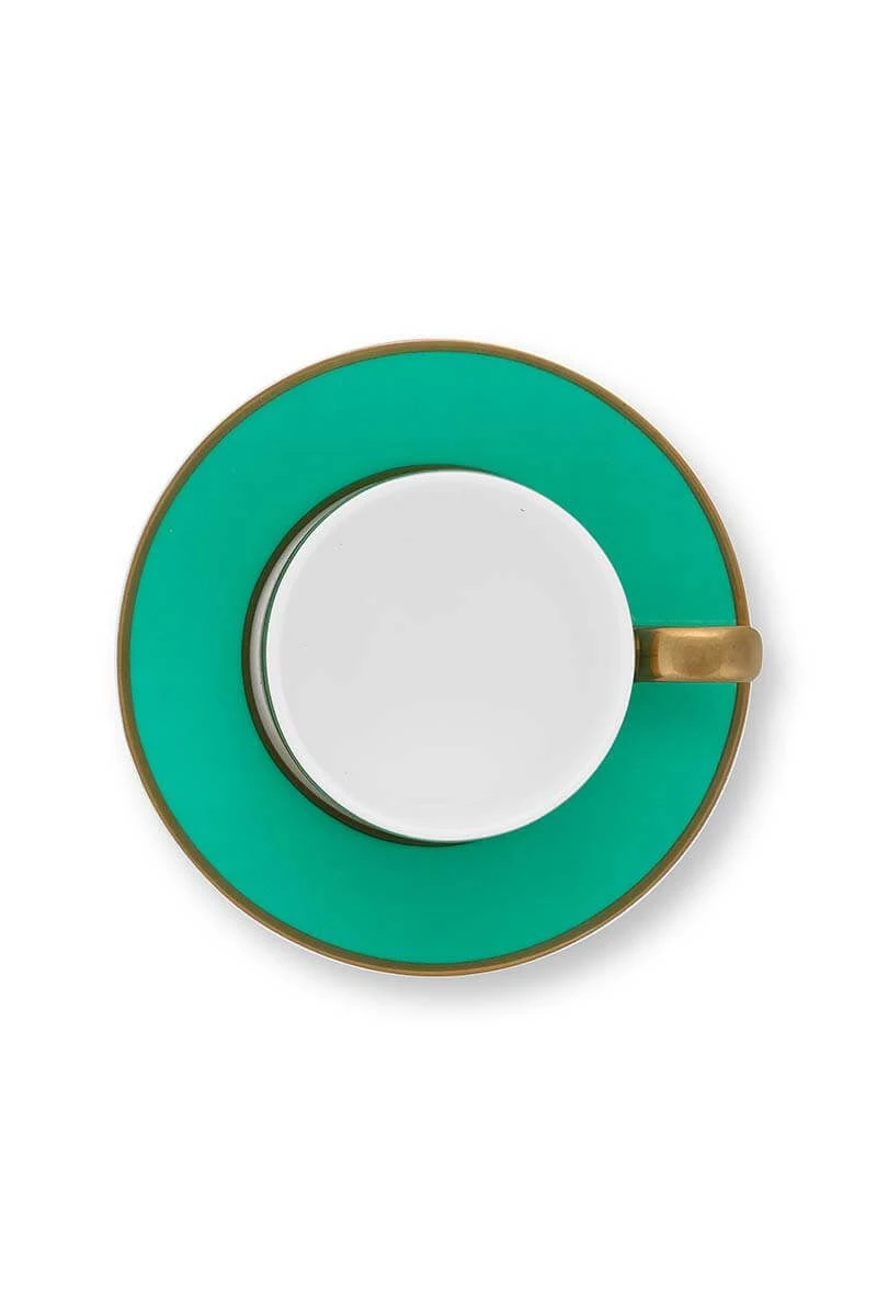 Pip Chique Espresso Cup & Saucer Green 4 Pip Chique Espresso Cup & Saucer Green - Image 4