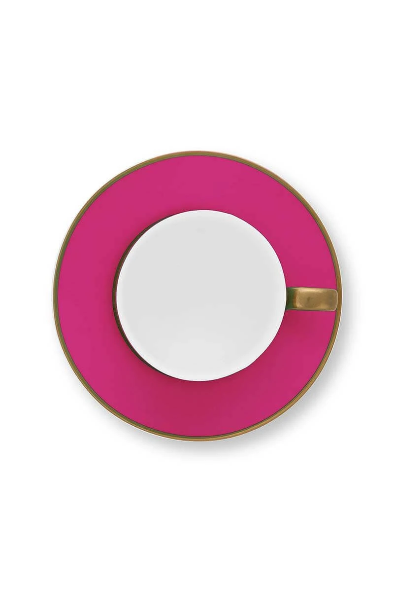 Pip Chique Cappuccino Cup & Saucer Pink 6 Pip Chique Cappuccino Cup & Saucer Pink - Image 6