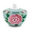 Blushing Birds Sugar Bowl Blue