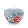 Flower Festival Sugar Bowl Blue