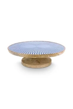 Wooden Platter Blue 32 Cm