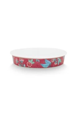 Flower Festival Serving Tray Round Dark Pink 6 Flower Festival Serving Tray Round Dark Pink -Chic Nest Deals Store 51.019.009 fs 800x1200