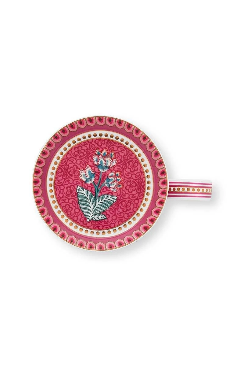 Flower Festival Tea For One Dark Pink 5 Flower Festival Tea For One Dark Pink - Image 5