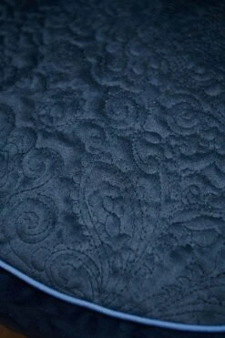 Cushion Round Quiltey Days Dark Blue -Chic Nest Deals Store 51.040.357 51 lr