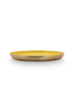 Tray Enamelled Yellow 30cm -Chic Nest Deals Store 51.075.042 02
