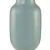 Oval Metal Vase Blue 30 Cm