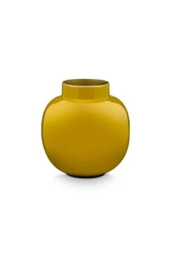 Round Mini Vase Yellow 10 Cm