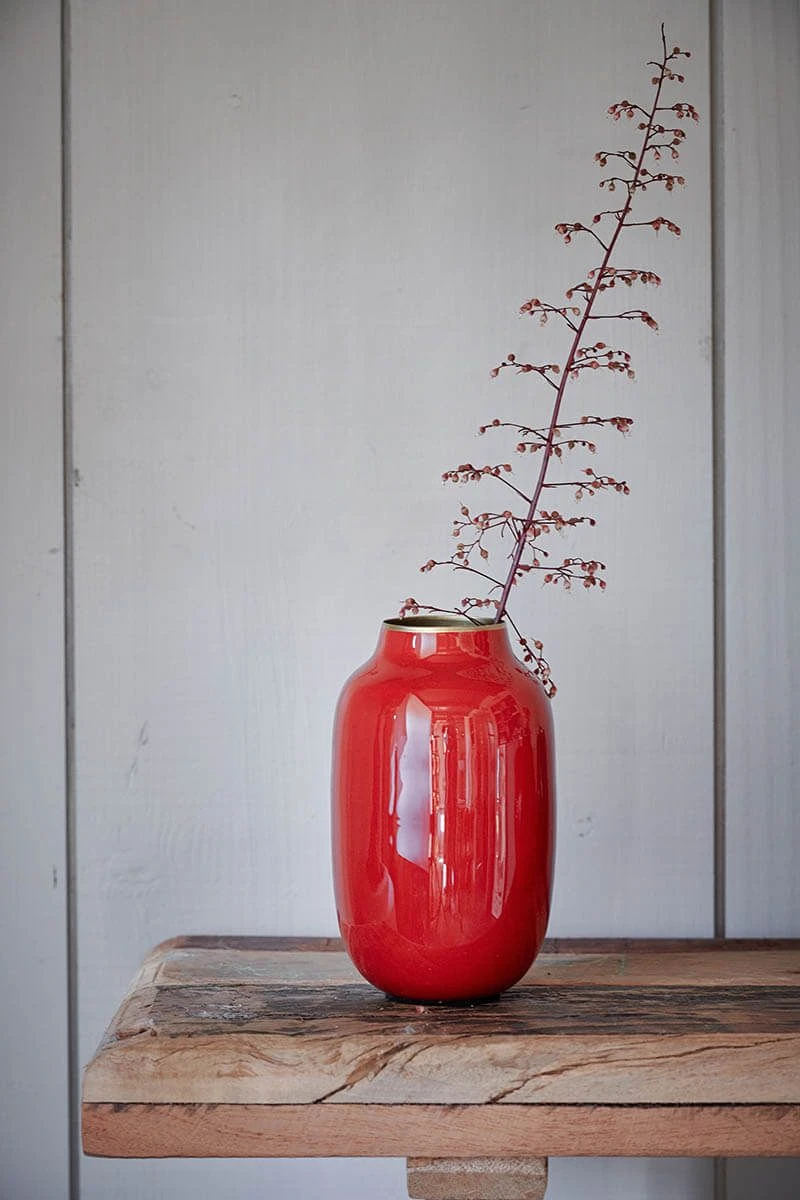 Oval Mini Vase Red 14 Cm 2 Oval Mini Vase Red 14 Cm - Image 2