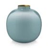 Metal Vase Light Blue 23 Cm