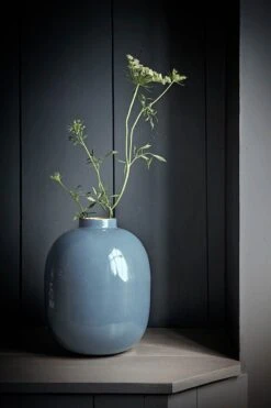 Metal Vase Blue 32 Cm -Chic Nest Deals Store 51.102.043 lr