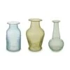Set/3 Vases Glass Green S