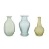 Set/3 Vases Glass Green M