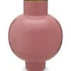 Metal Vase Pink 42cm