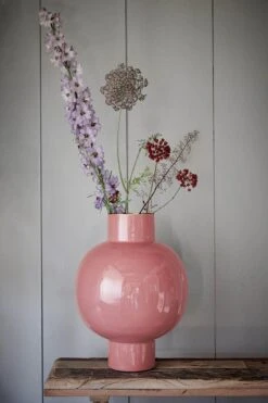 Metal Vase Pink 42cm -Chic Nest Deals Store 51.102.056 lr