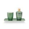 Bathroom Accessories Set/3 Kyoto Festival Green