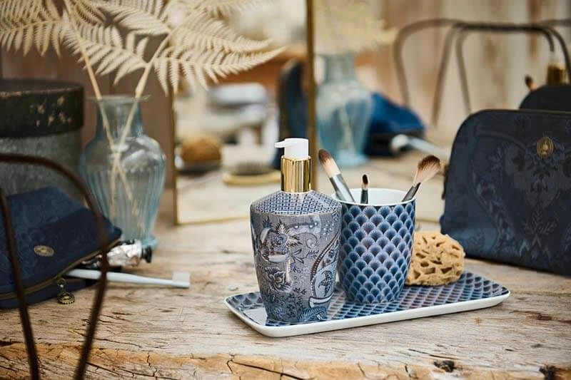 Bathroom Accessories Set/3 Kyoto Festival Blue 6 Bathroom Accessories Set/3 Kyoto Festival Blue - Image 6