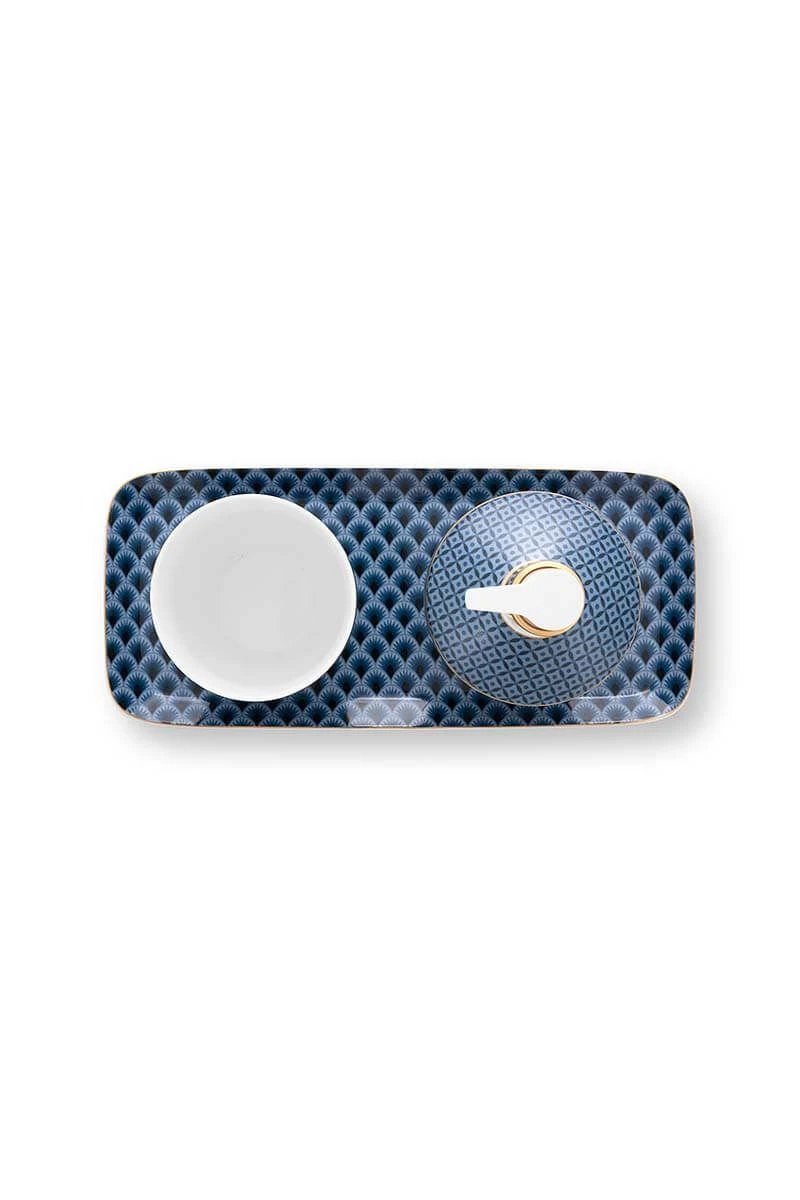 Bathroom Accessories Set/3 Kyoto Festival Blue 3 Bathroom Accessories Set/3 Kyoto Festival Blue - Image 3