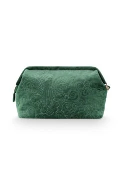 Cosmetic Purse Large Velvet Quiltey Days Green -Chic Nest Deals Store 51.274.174bs