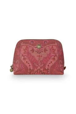 Cosmetic Bag Triangle Medium Kyoto Festival Dark Pink