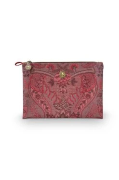 Cosmetic Pouch Medium Kyoto Festival Dark Pink