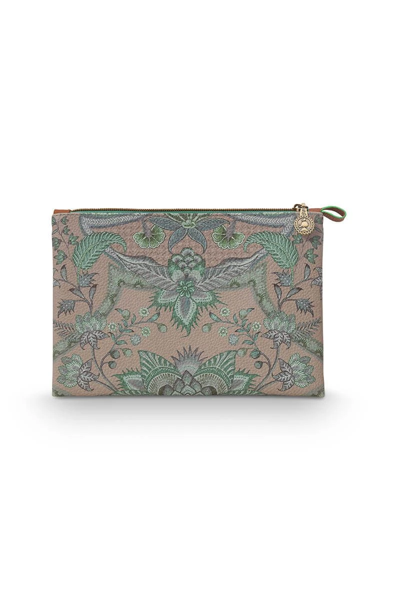 Cosmetic Flat Pouch Medium Kyoto Festival Green 3 Cosmetic Flat Pouch Medium Kyoto Festival Green - Image 3