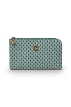 Cosmetic Zipper Pouch Suki Green