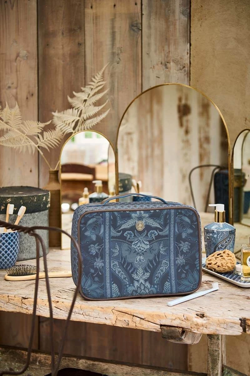 Beauty Case Square Large Kyoto Festival Blue 2 Beauty Case Square Large Kyoto Festival Blue - Image 2