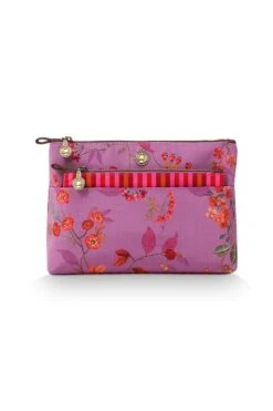 Cosmetic Bag Kawai Flower Combi Fuchsia