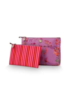 Cosmetic Bag Kawai Flower Combi Fuchsia -Chic Nest Deals Store 51.274.228 08