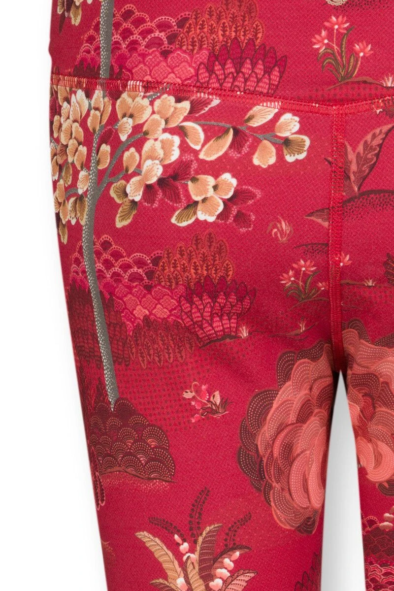 Sport Trousers Short Japanese Garden Red 3 Sport Trousers Short Japanese Garden Red - Image 3